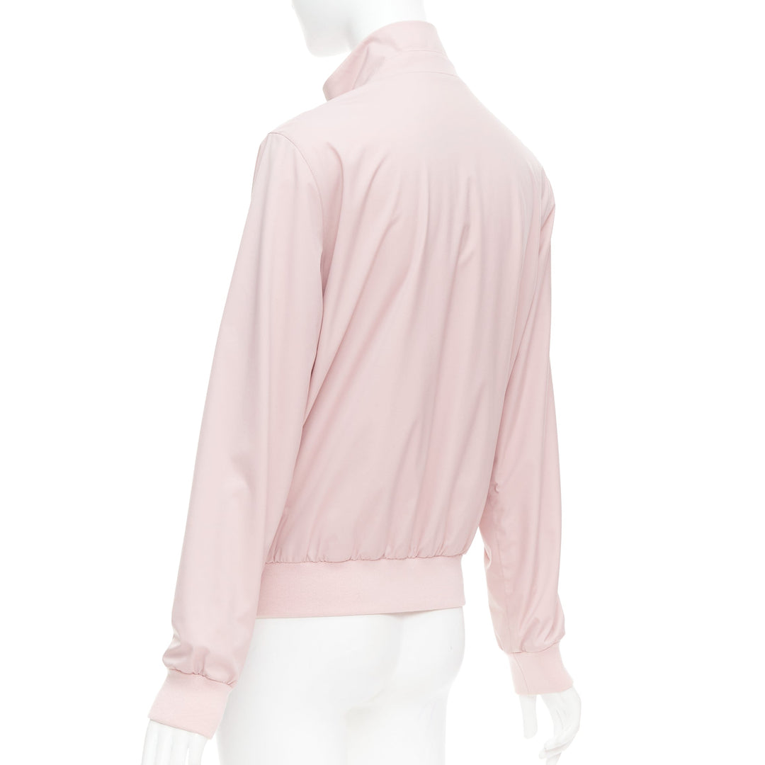 LORO PIANA Green Storm System Windjersey pink reversible bomber M