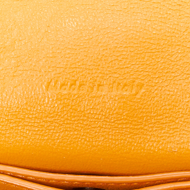 CELINE Trotteur Messenger yellow marigold half moon crossbody bag