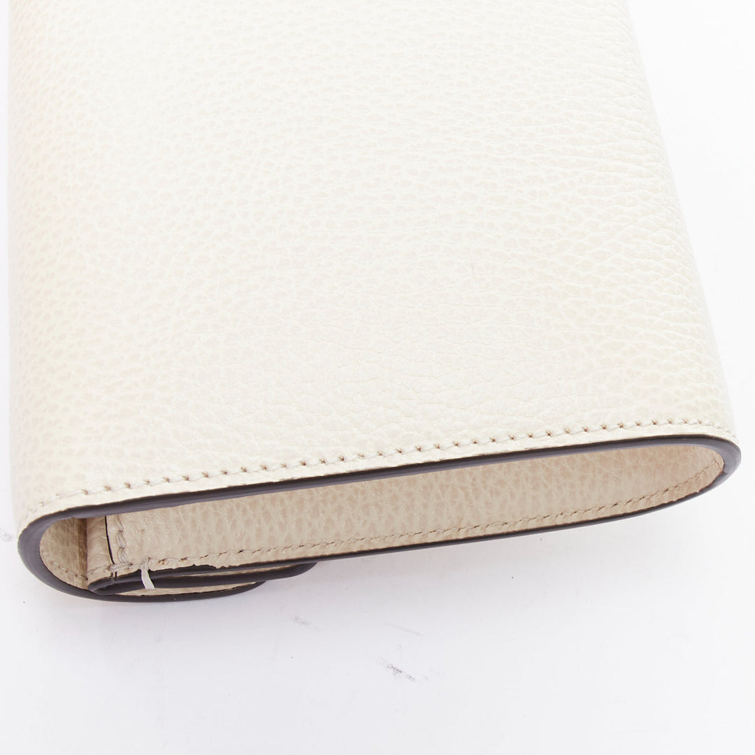 GUCCI Dionysus Mini cream textured leather chain crossbody flap bag