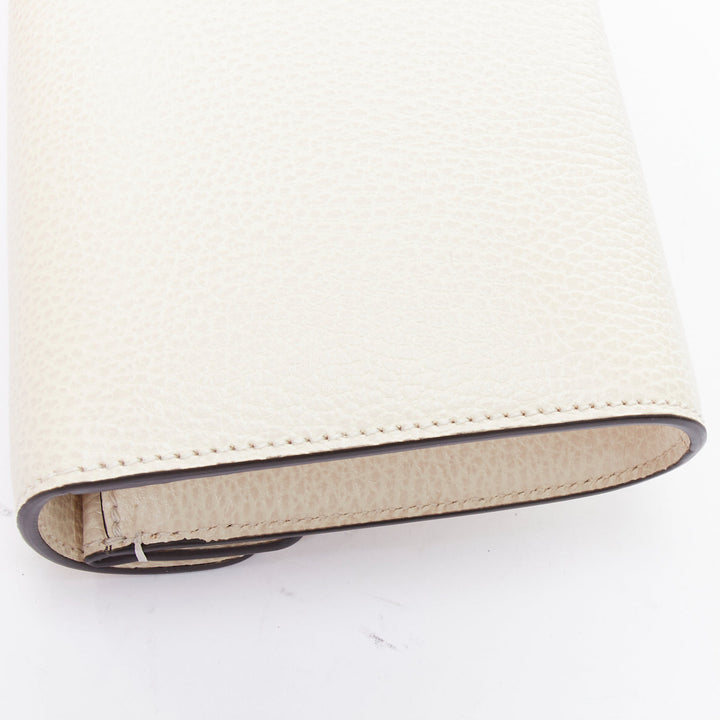 GUCCI Dionysus Mini cream textured leather chain crossbody flap bag
