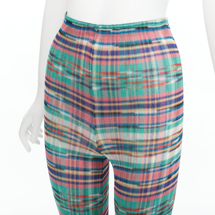 MISSONI Signature colorful psychedelic stripe high waisted  flared pants IT38 XS