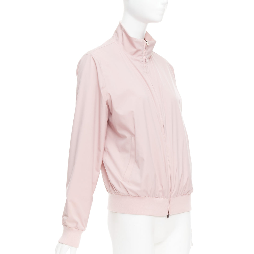 LORO PIANA Green Storm System Windjersey pink reversible bomber M