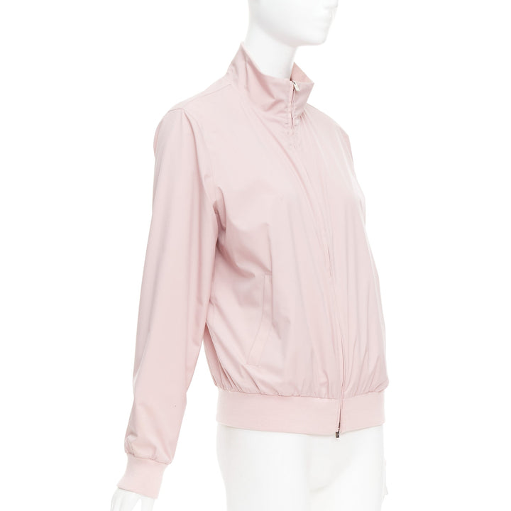 LORO PIANA Green Storm System Windjersey pink reversible bomber M