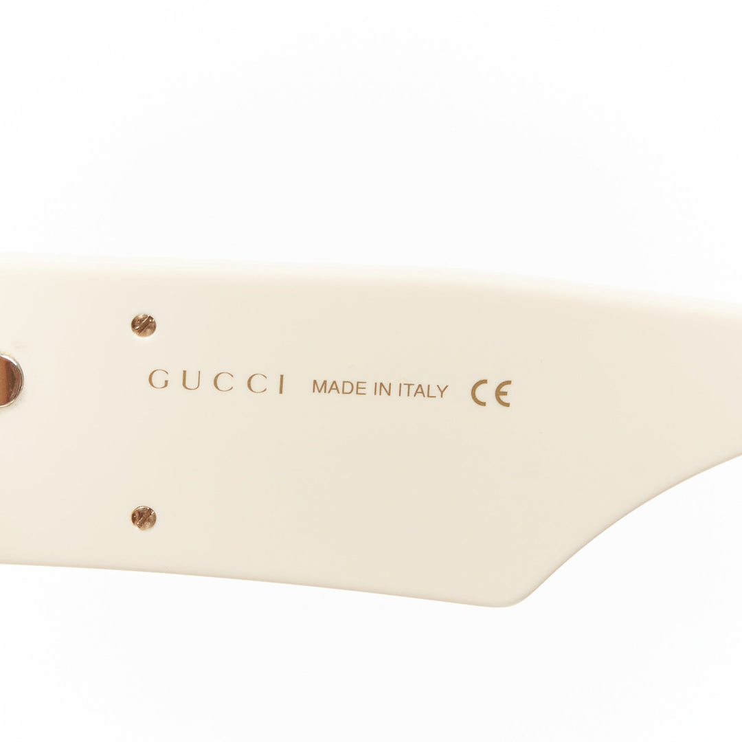 GUCCI GG0956S black cream cruella bicolor square oversiezd sunnies