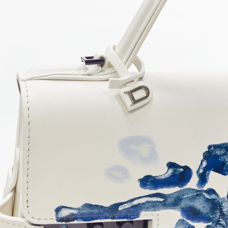 rare DELVAUX 2017 Limited Edition Tempete MM B Papillon lambskin leather bag