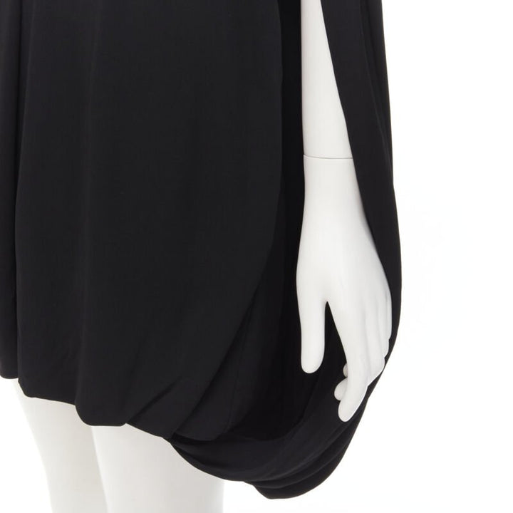 BURBERRY Riccardo Tisci Runway ribbed knit foldover cocoon bubble dress UK6 XS
