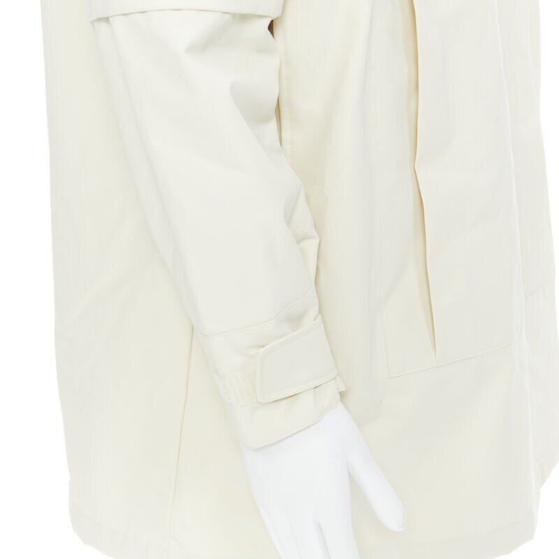 GUCCI NORTH FACE light beige nylon windbreaker anorak pullover jacket S
