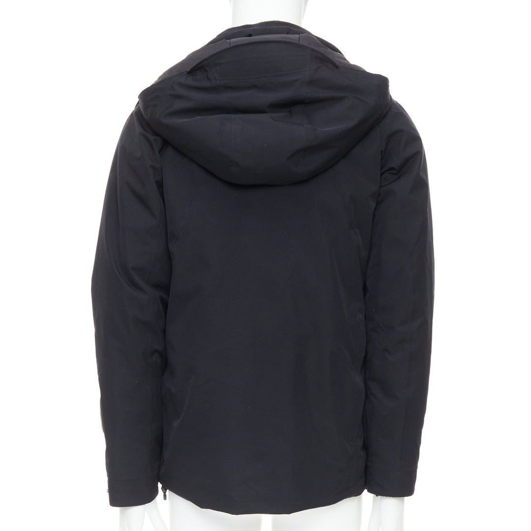 GOLDWIN black goretex padded logo zip pockets ski jacket M