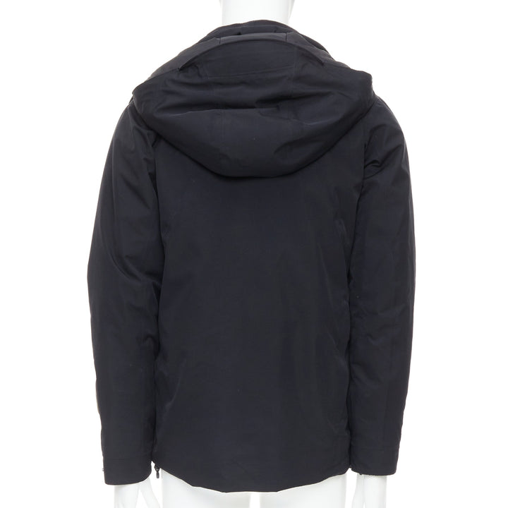 GOLDWIN black goretex padded logo zip pockets ski jacket M