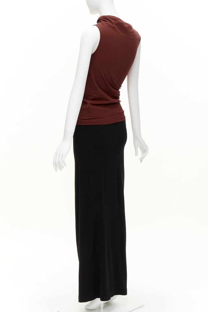 COMME DES GARCONS Vintage 1997 Lumps & Bumps red asymmetric top black skirt M
