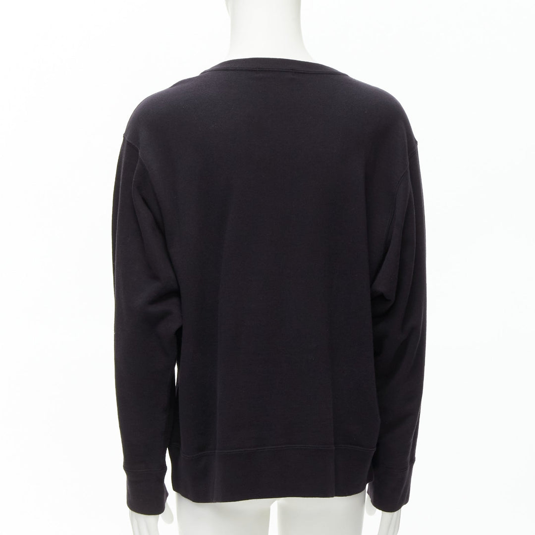 UNDERCOVER 2023 black cotton noise maker graphic crew neck sweatshirt JP3 L
