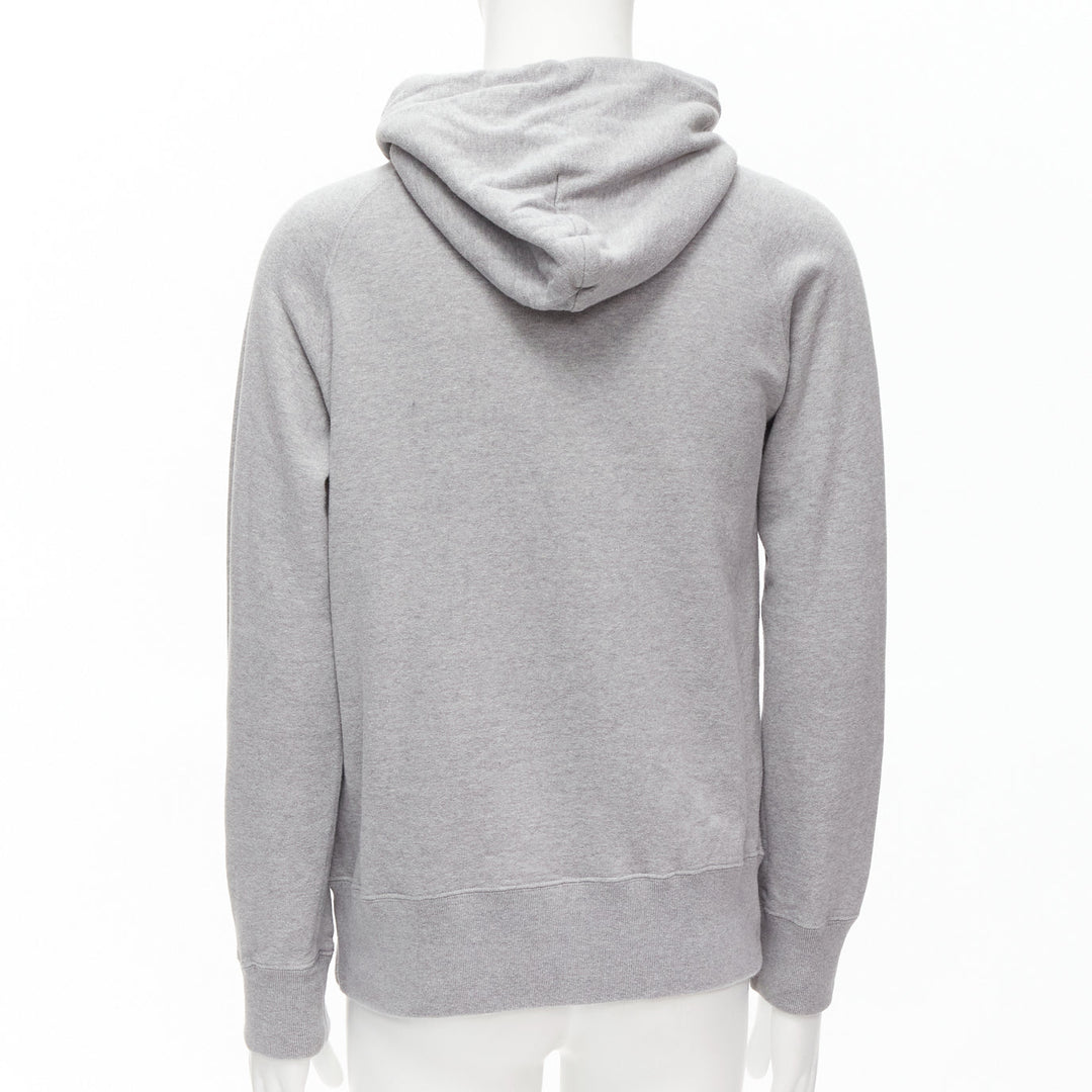SACAI 2018 Stasis grey cotton slogan print hoodie sweatshirt JP1 S