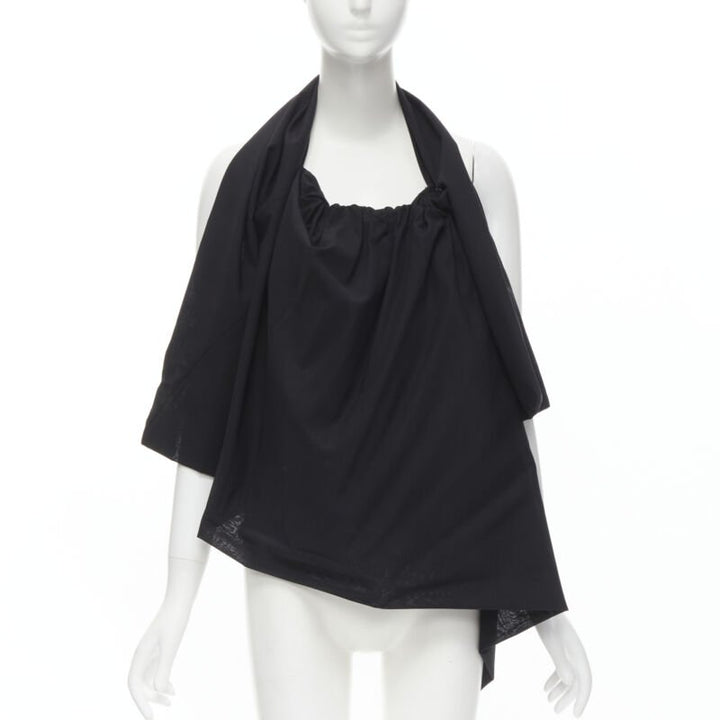 YOHJI YAMAMOTO 2012 Runway metal ring halter top transformable bag Very Rare