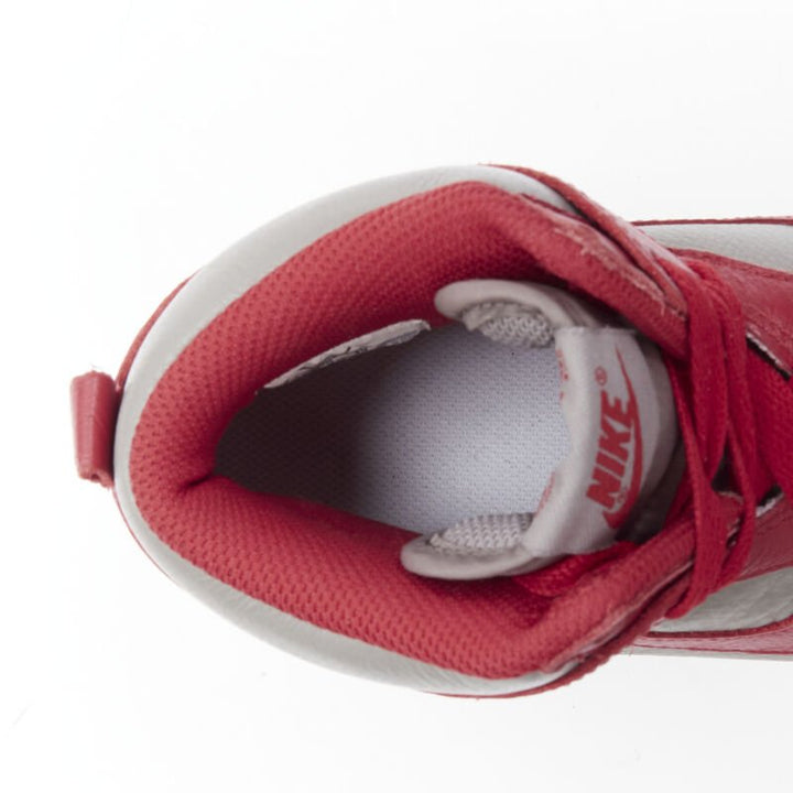 NIKE Dunk High UNLV soft grey university red high top dunk sneaker US8 EU38