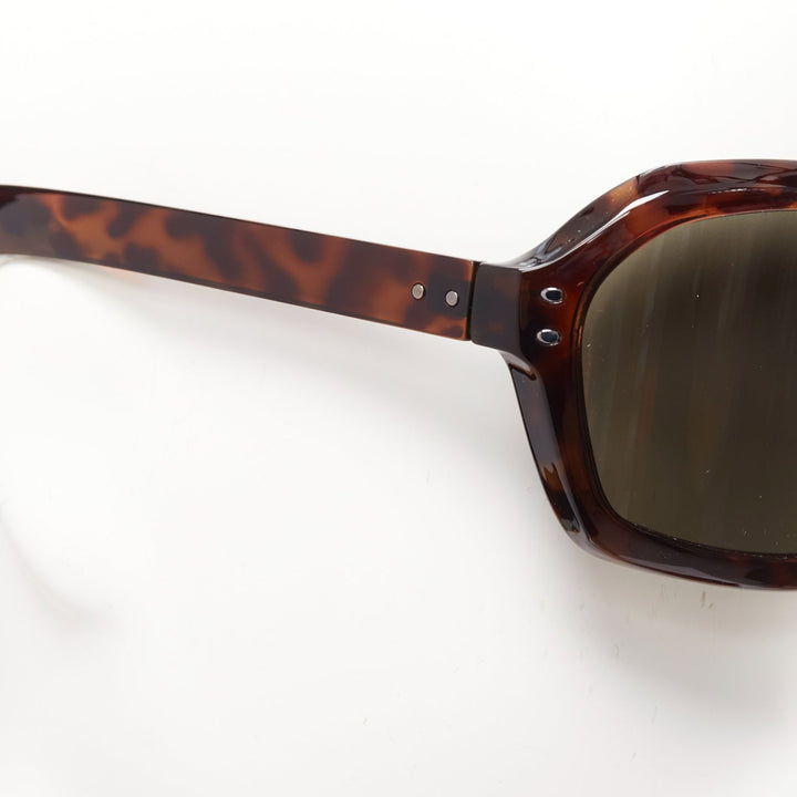 rare MAISON MARTIN MARGIELA Incognito brown tortoise shield visor sunglasses