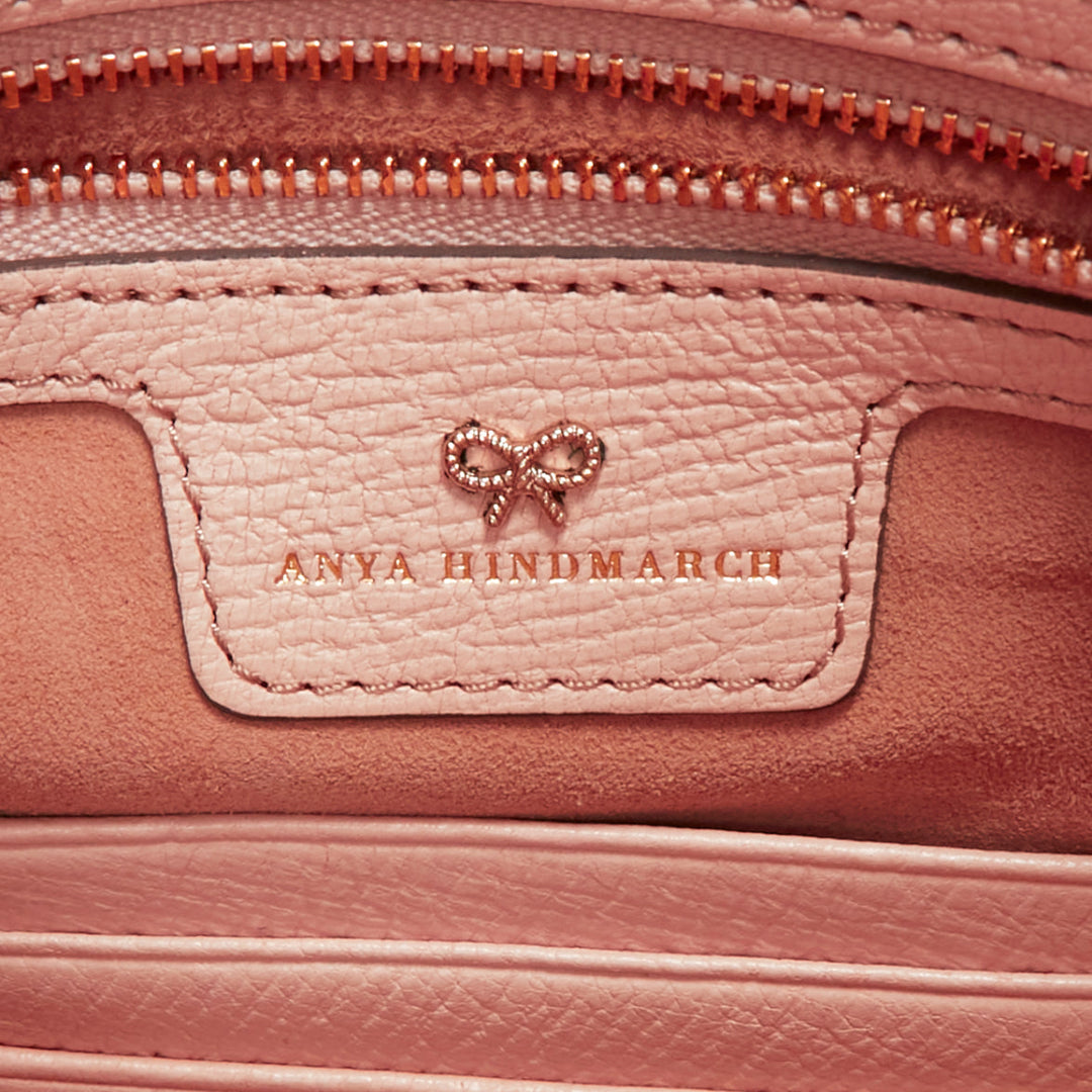 ANYA HINDMARCH 2015 Runway Arrow beige orange leather tassel pouch clutch bag