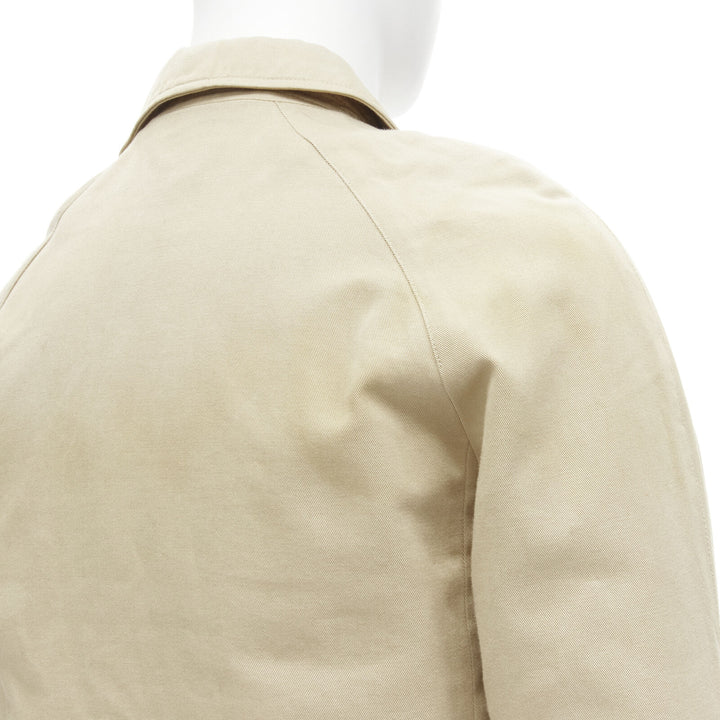 APC beige classic raglan sleeves flap pocket bomber jacket XS