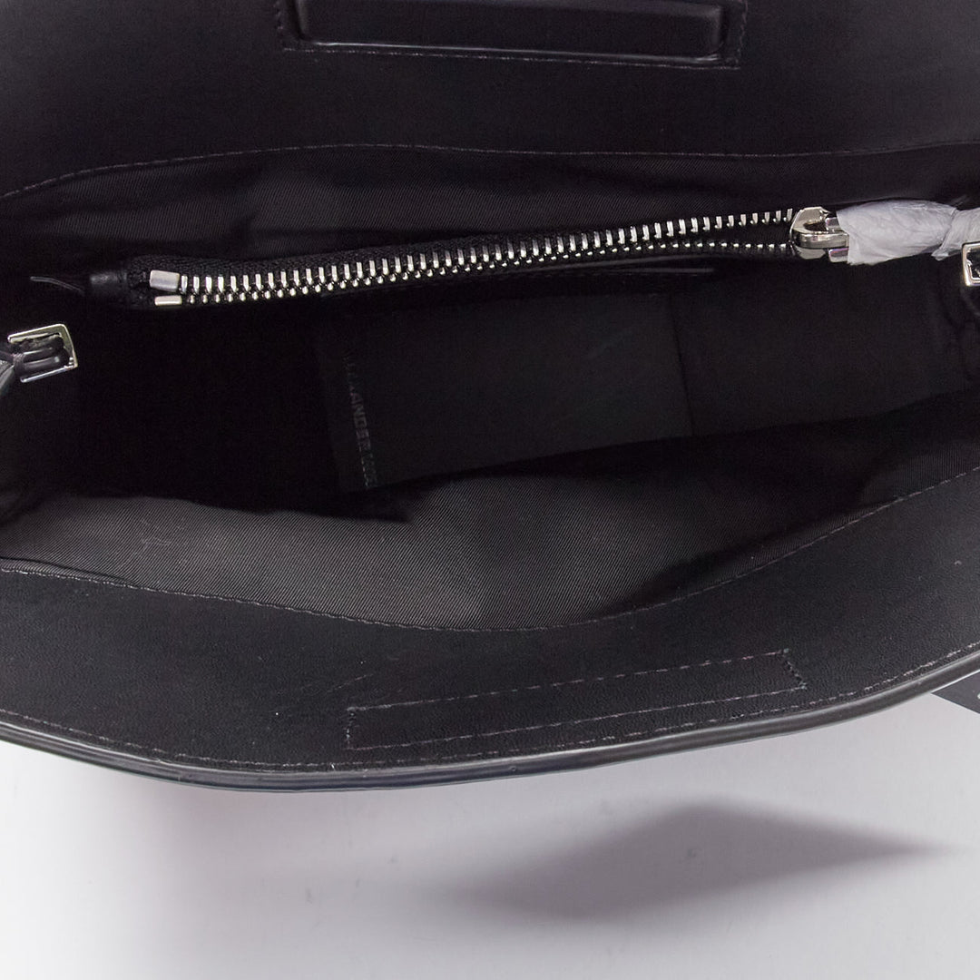 ALEXANDER WANG 2015 Runway Sneaker black leather panels clutch bag