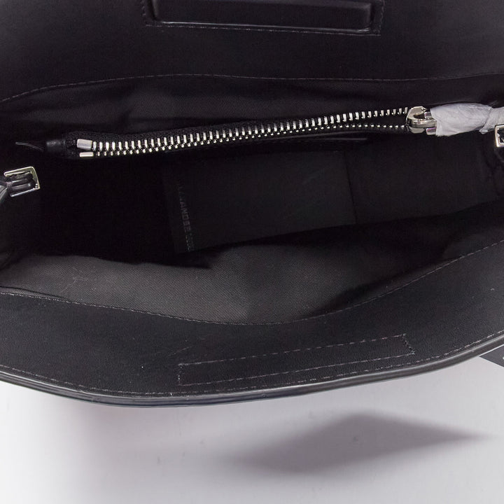 ALEXANDER WANG 2015 Runway Sneaker black leather panels clutch bag