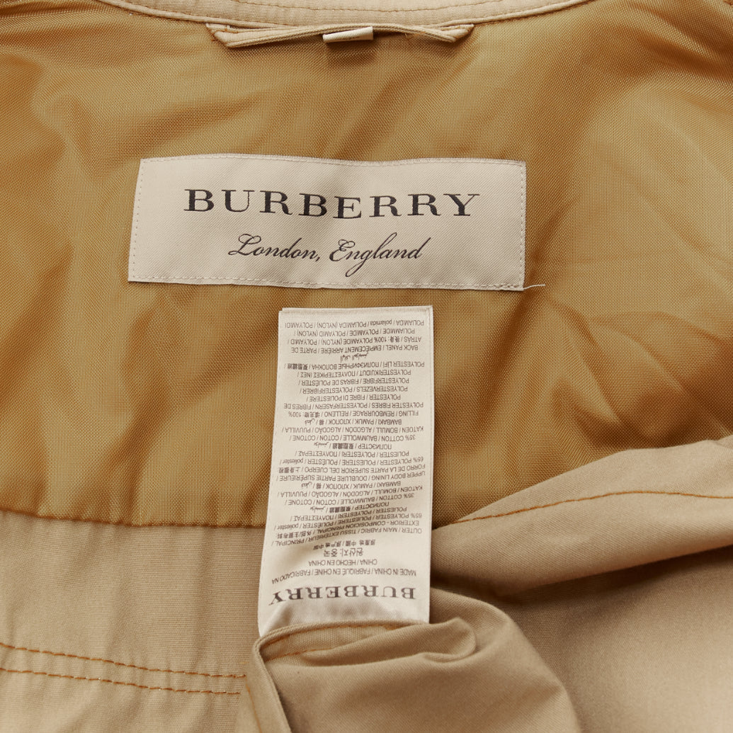 BURBERRY brown corduroy collar padded pocketed chore field jacket M