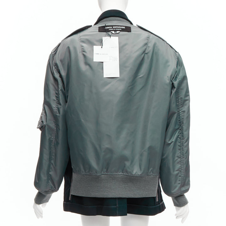 JUNYA WATANABE 2021 Runway Reversible MA-1 bomber oversized blazer jacket S