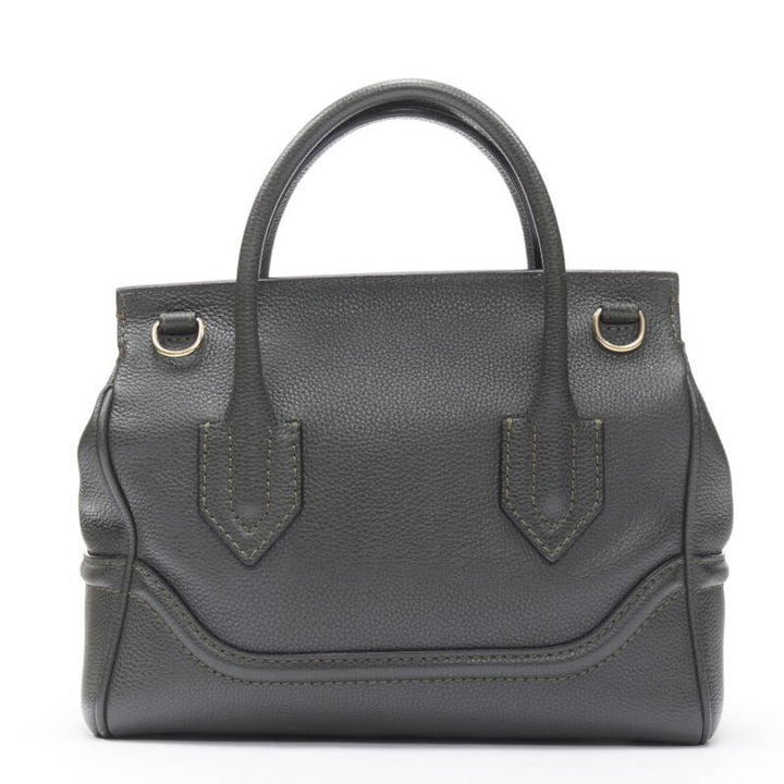 VERSACE Palazzo Empire Small charcoal green black Medusa crossbody satchel bag