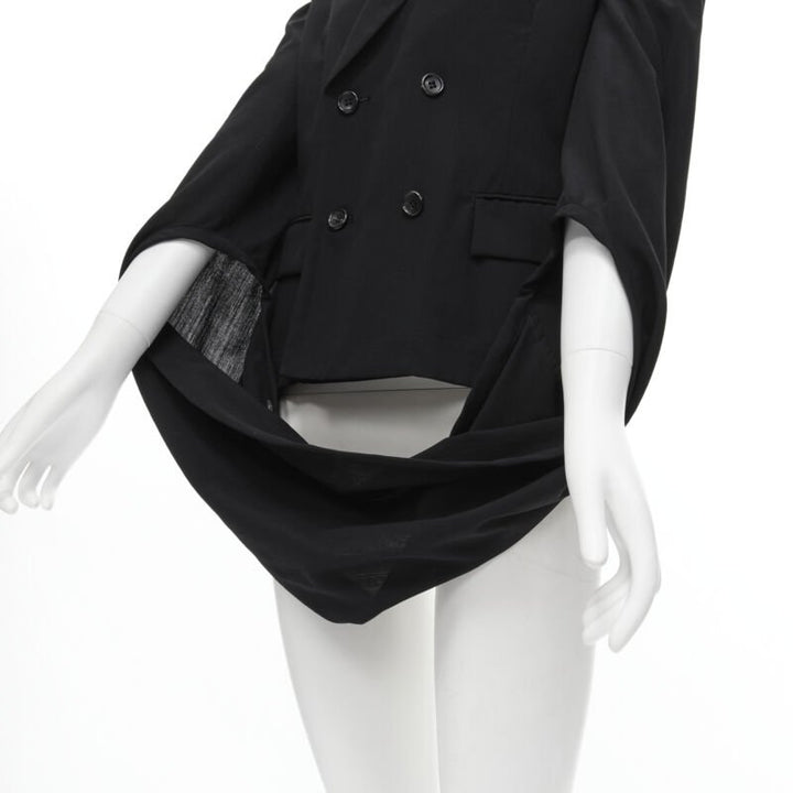 COMME DES GARCONS 1990 infinity loop sleeve double breasted blazer jacket S