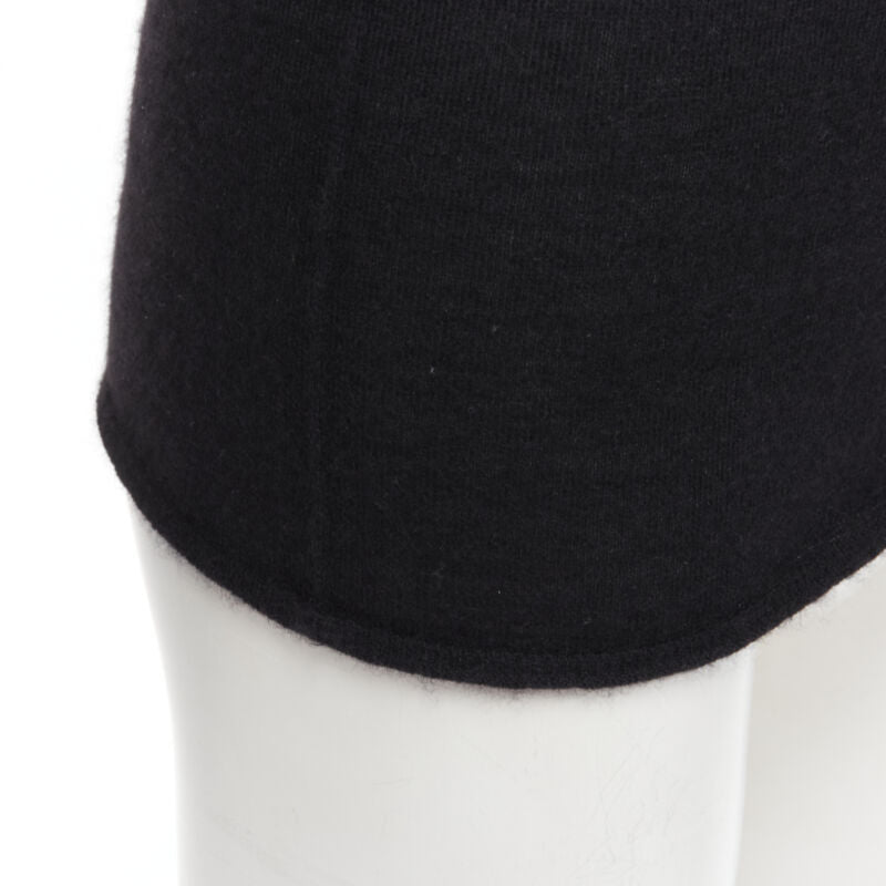 CLUB MONACO 100% Italian cashmere black turtleneck long sleeves sweater S