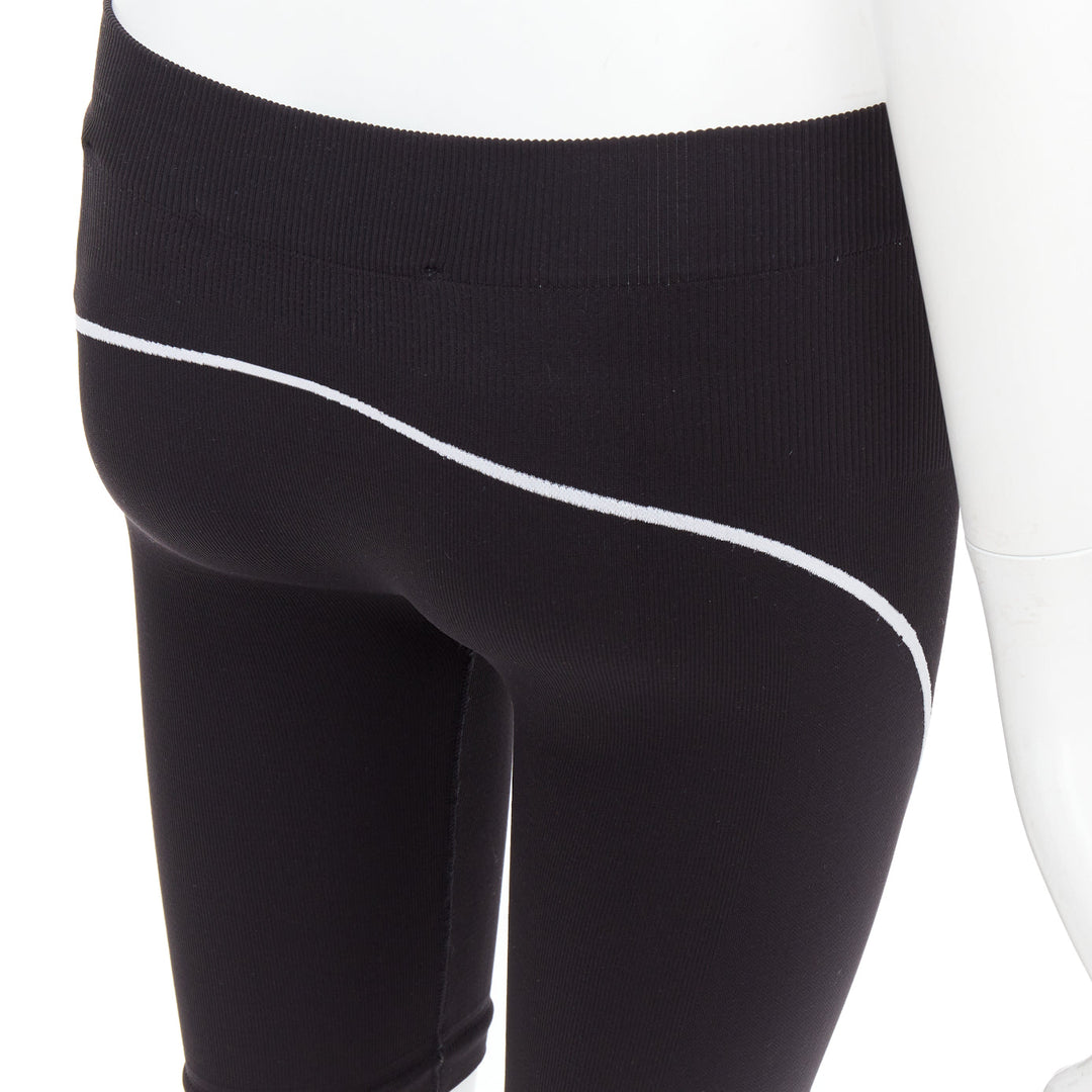 OFF WHITE Athleisure Virgil Abloh eco friendly black cyclist shorts M