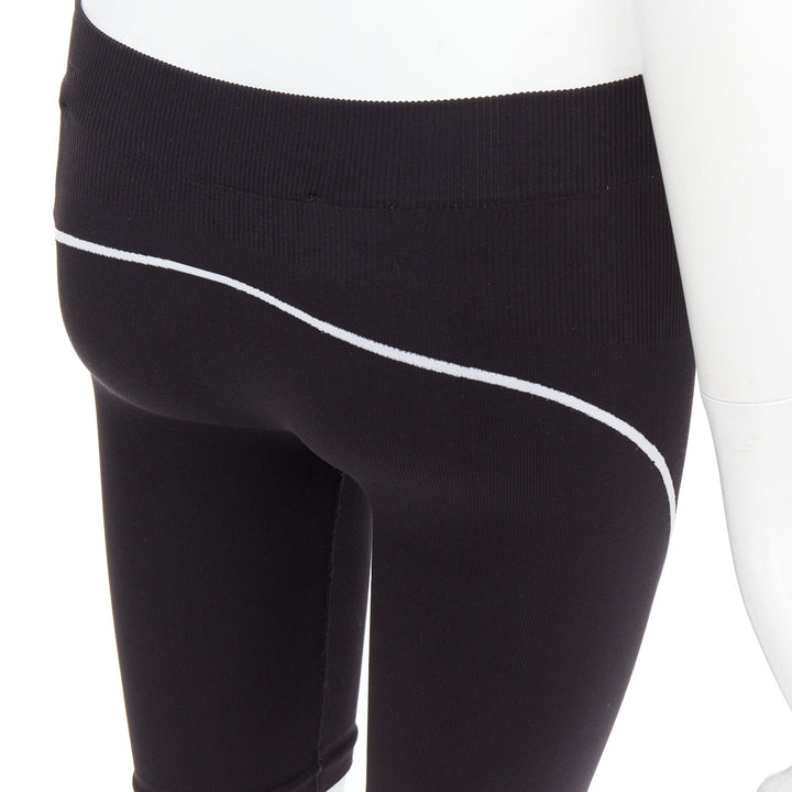 OFF WHITE Athleisure Virgil Abloh eco friendly black cyclist shorts M