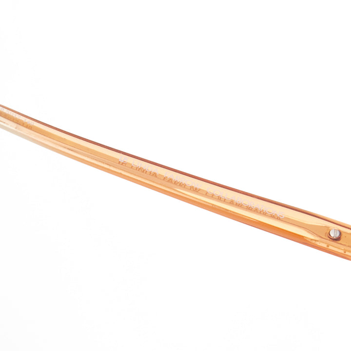 THE ROW Linda Farrow brown ombre acetate pink lens oversized sunglasses