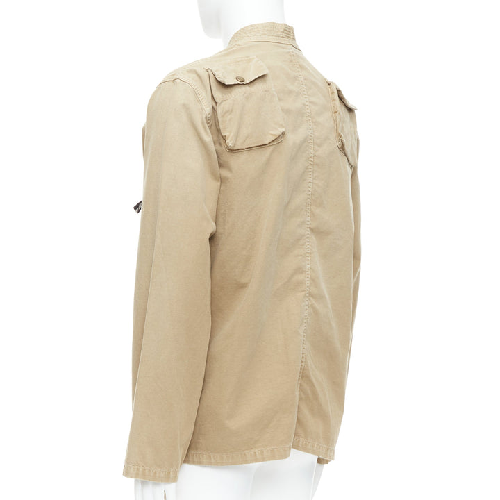 KAPITAL 2022 beige cotton multi cargo pocket kimono jacket JP4 XL