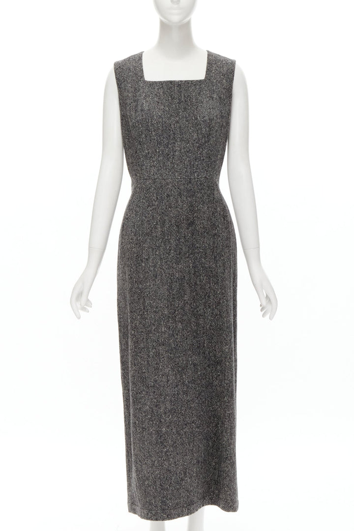 rare JUNYA WATANABE 1999 Vintage grey tweed convertible blazer dress look S