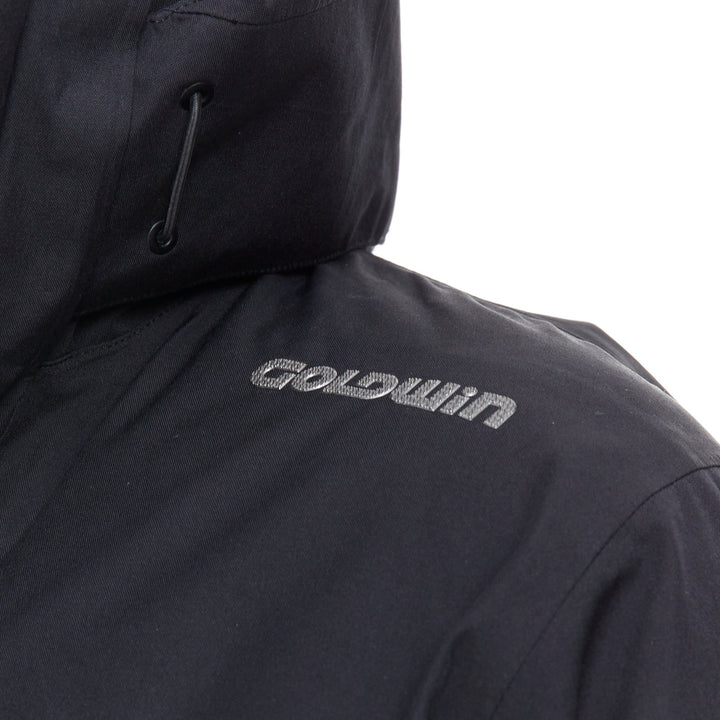 GOLDWIN black goretex padded logo zip pockets ski jacket M
