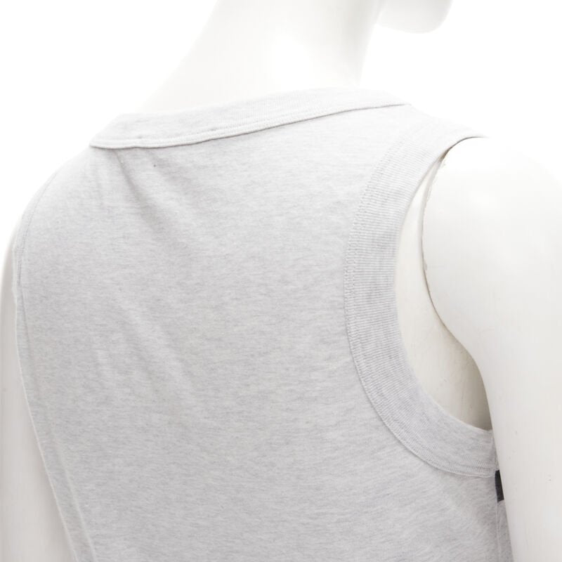 DOLCE GABBANA Vintage Cinematic Actress Y2K print grey tank top IT38 XS