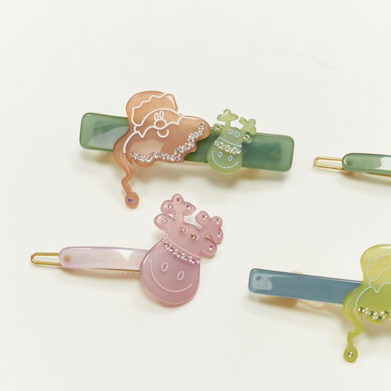 CHIC & MODE Alexandre Zouari LOT OF 4 Santa reindeer crystal acrylic hair band