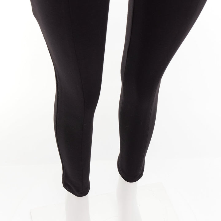 PARIS GEORGIA black sweetheart underwire neckline skinny jumpsuit US0 XS