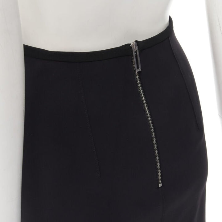 DION LEE laser cut perforated fringe midi skirt S