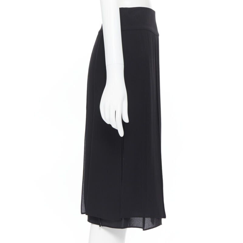MICHAEL KORS COLLECTION  100% silk flapper hem knee length skirt US0 25"