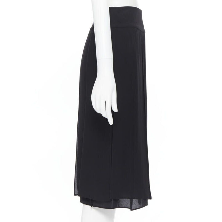 MICHAEL KORS COLLECTION  100% silk flapper hem knee length skirt US0 25"