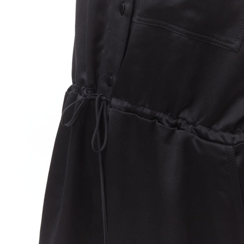 OFF WHITE C/O VIRGIL ABLOH black logo mechanic pocket boxy romper IT40 S