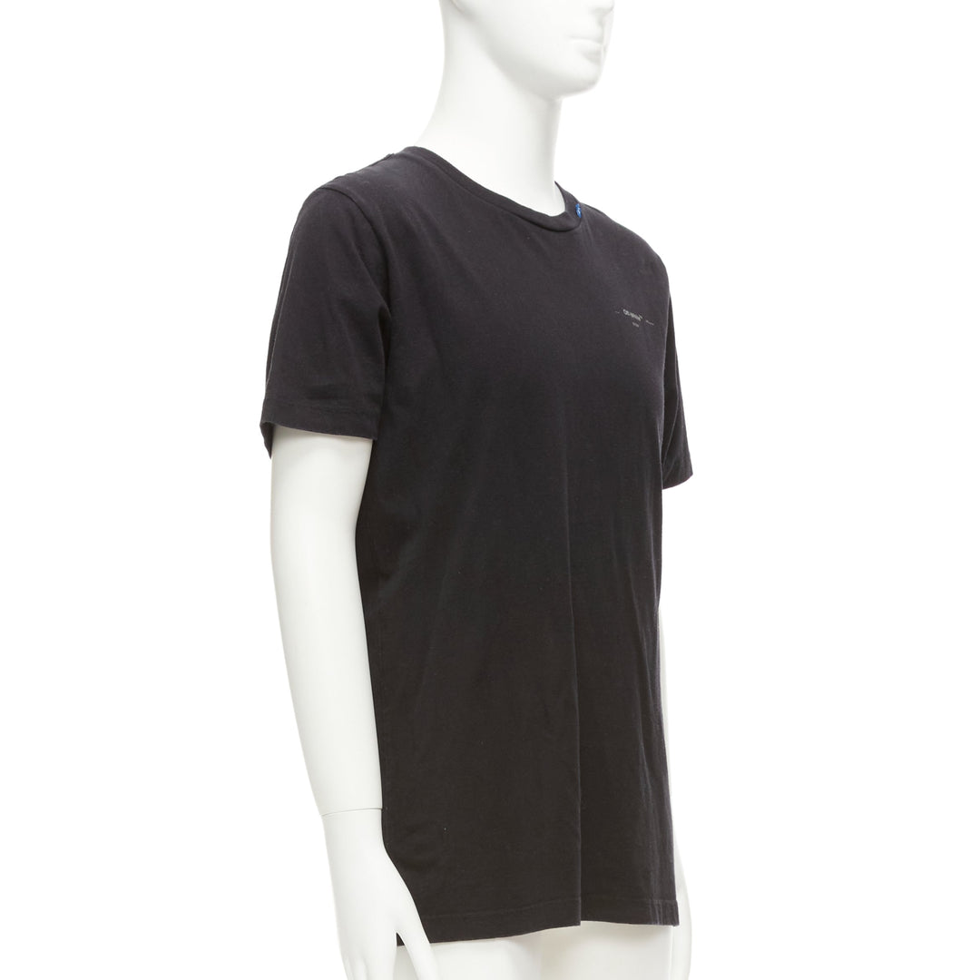 OFF WHITE Virgil Abloh 2020 black logo giant print back cotton tshirt M