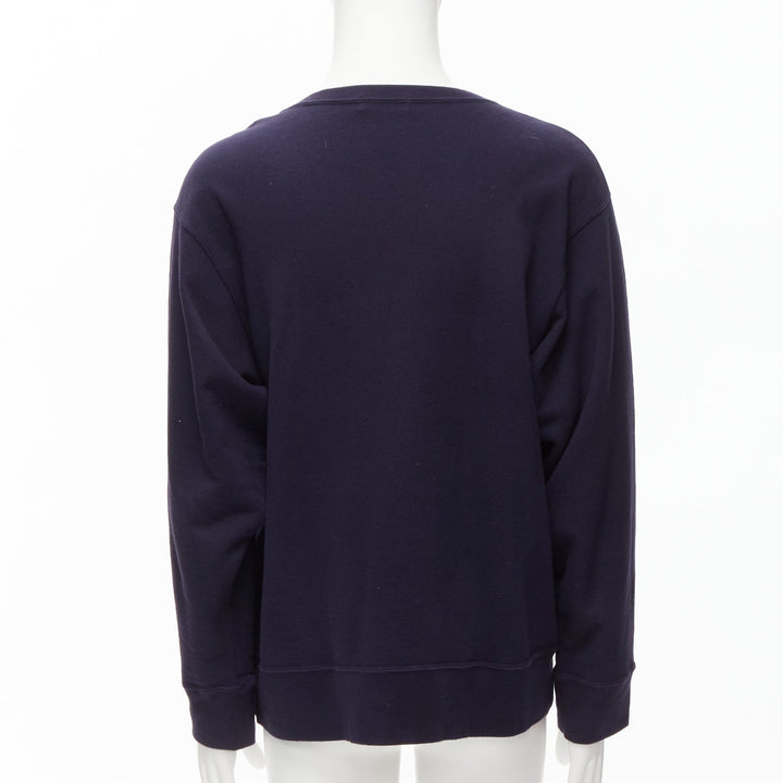 UNDERCOVER 2023 mad burger with without print navy cotton sweater JP3 L