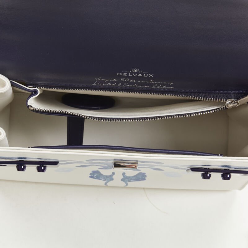 rare DELVAUX 2017 Limited Edition Tempete MM B Papillon lambskin leather bag