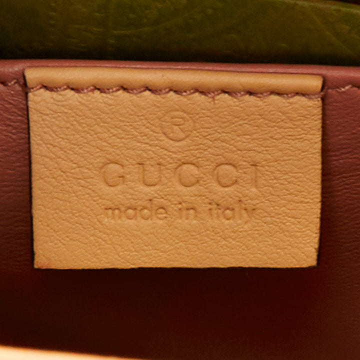 GUCCI Diana NM Small bamboo handle scaled leather crossbody bag