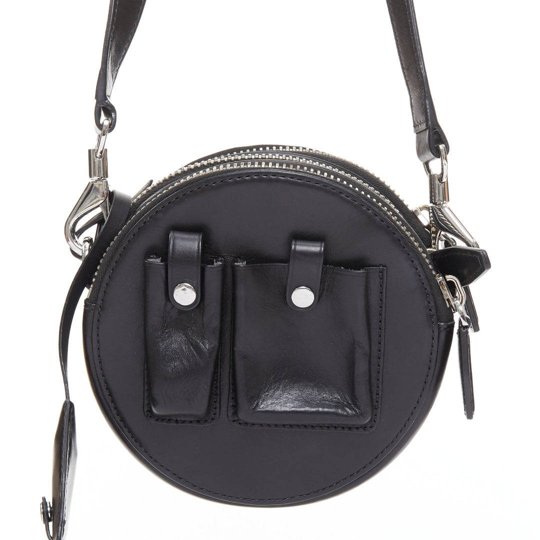 ALEXANDER WANG Runway Canteen black circle multi pocket crossbody bag