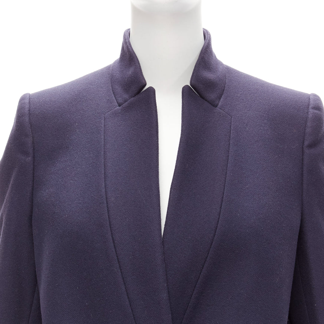 STELLA MCCARTNEY 2013 Bryce navy wool cashmere longline blazer coat IT42 M