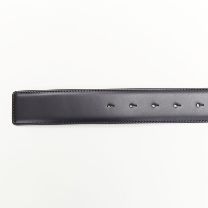 VERSACE Runway Medusa gold chain silver buckle black belt 105cm 40-44"