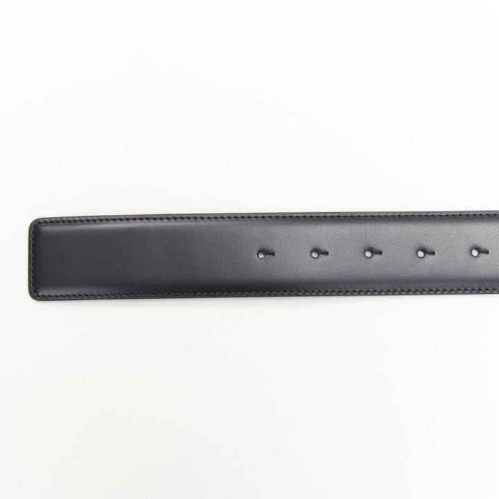 VERSACE Runway Medusa gold chain silver buckle black belt 105cm 40-44"