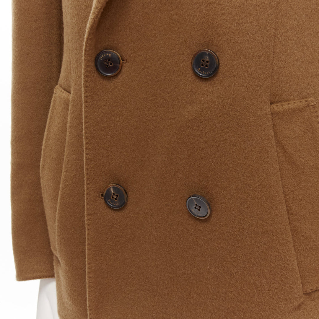BERLUTI 100% cashmere double faced double breasted jacket IT50 L